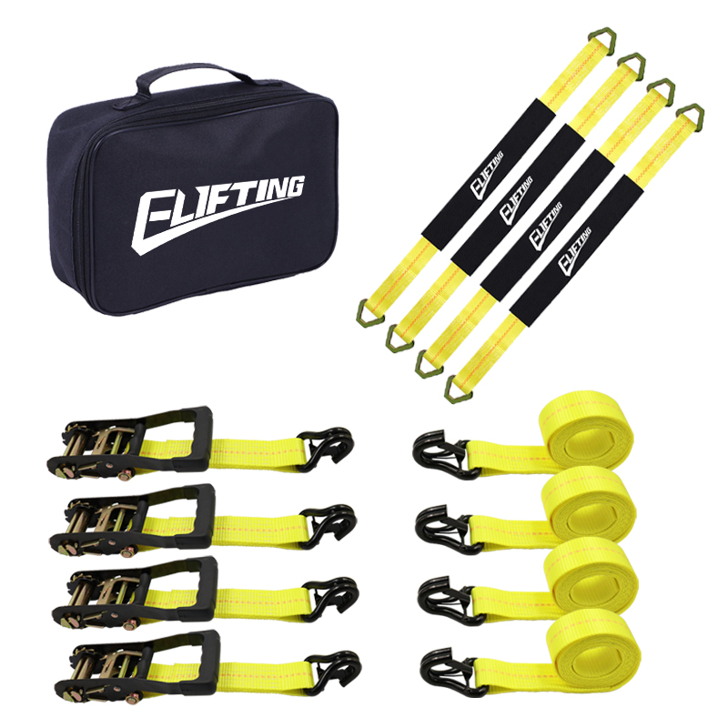 2 inch x 8 ″ cu curele de fixare în jos set （4 pachete）